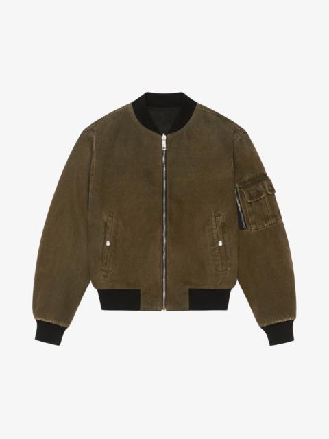 Givenchy REVERSIBLE BOMBER JACKET IN DENIM