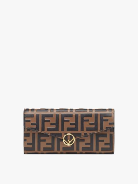 FENDI Brown leather wallet