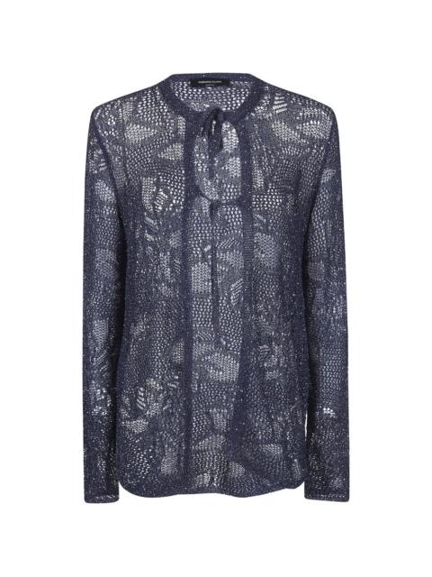 FABIANA FILIPPI tie-neck knitwear