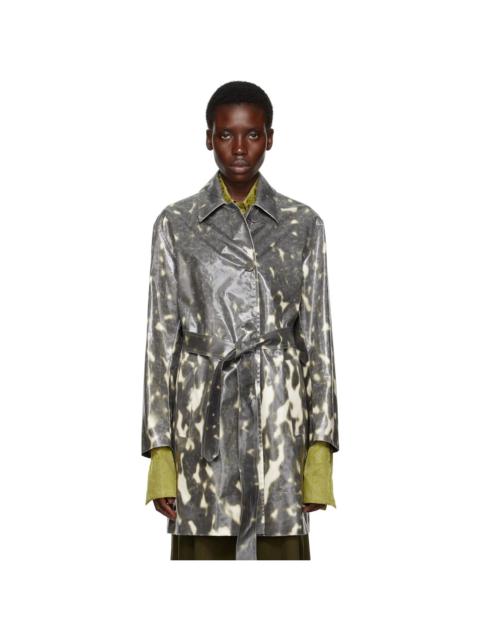 Dries Van Noten Black Water Repellent Mac Coat
