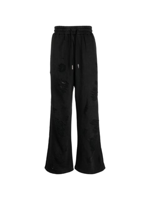 FENG CHEN WANG ripped track pants