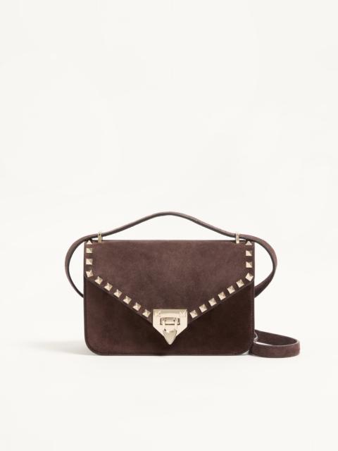 Valentino VALENTINO GARAVANI ROCKSTUD SMALL SUEDE CROSSBODY BAG