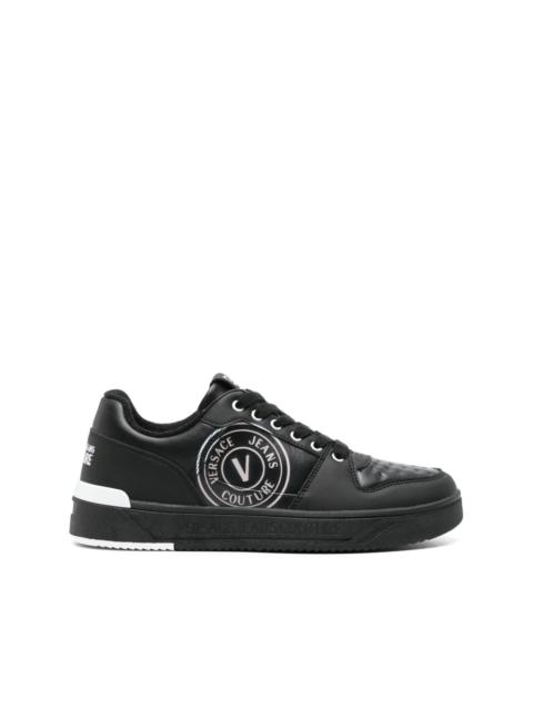 Starlight logo-print leather sneakers