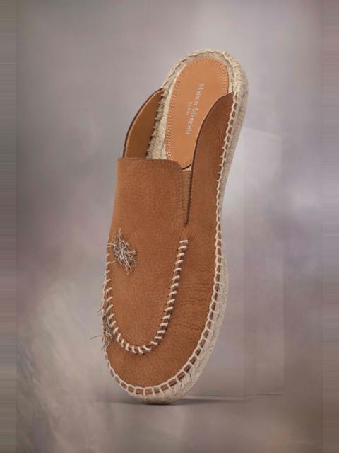 Embroidered espadrille mules