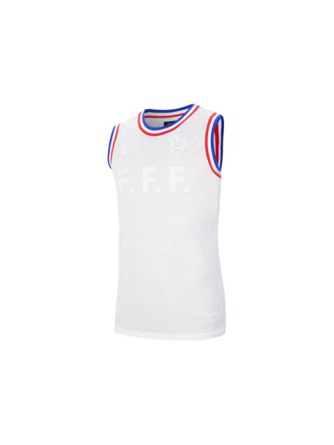 Nike Nike FFF France Sleeveless Jersey White