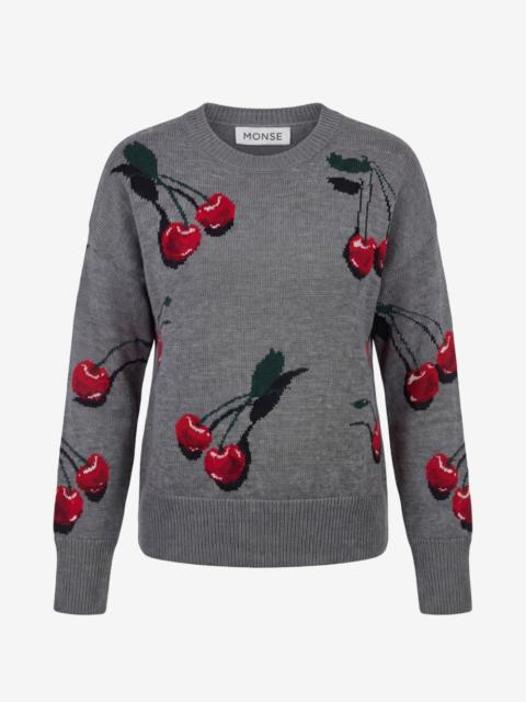Monse cherry-motif sweater