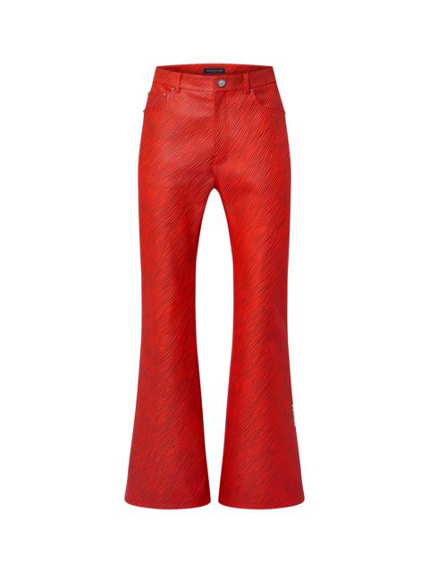 Louis Vuitton LV x Park Seo-Bo Epi Flared Leather Trousers