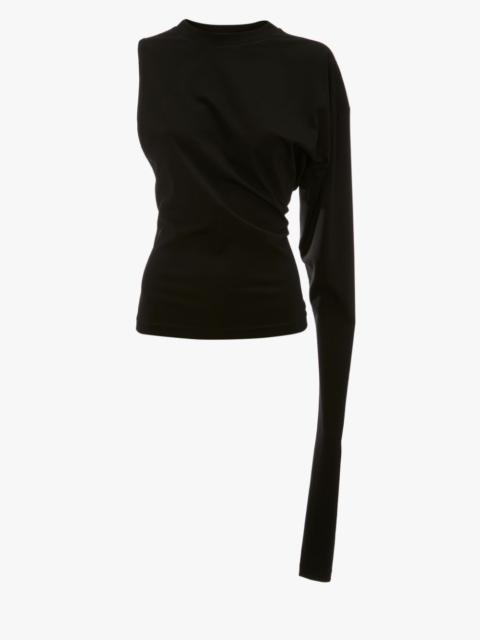 ASYMMETRIC ONE SLEEVE TOP