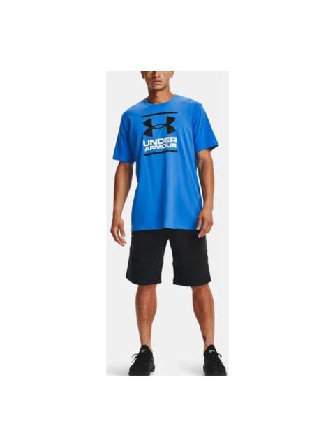 Under Armour Men's Under Armour Gl Foundation Casual Round Neck Sports Breathable Short Sleeve Blue 1326849-787