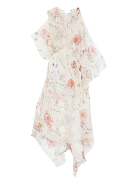 Alexander McQueen floral-print midi dress