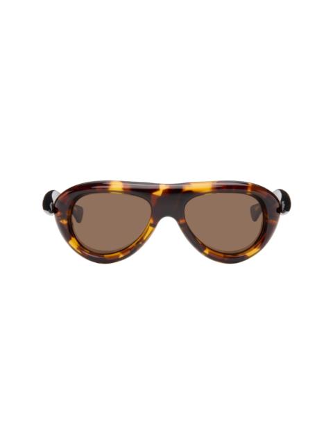 Bottega Veneta Brown Sardine Aviator Sunglasses