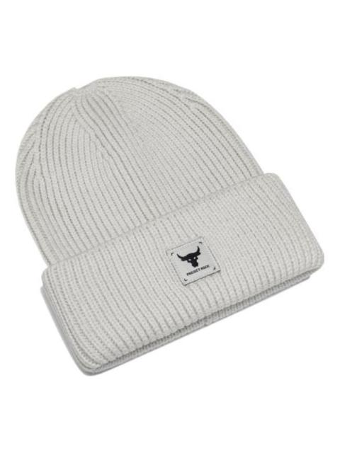 Under Armour Under Armour Project Rock Beanie Hat 'White Navy' 1380009-114