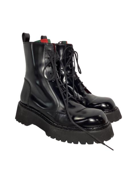 GUCCI Gucci Women's Leather Thea Lug Sole Boot (Authentic Pre-Loved)