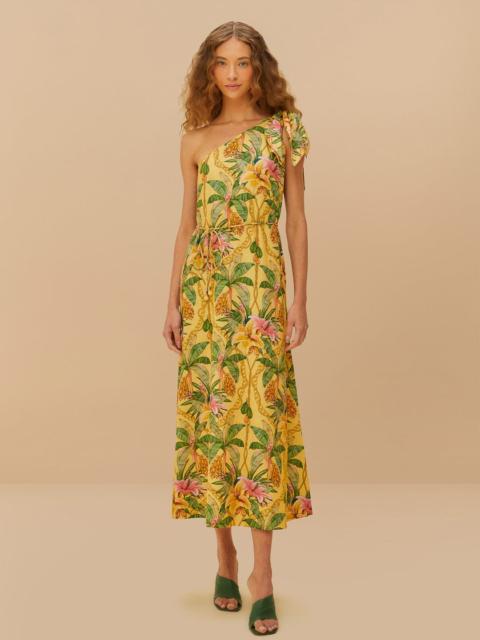 FARM RIO Yellow Tropical Paradise Lenzing™ Ecovero™ Euroflax™ Maxi Dress