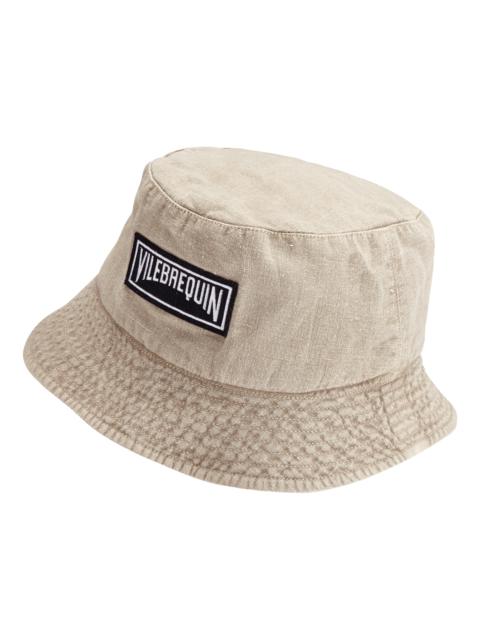Vilebrequin Unisex Linen Bucket Hat Solid