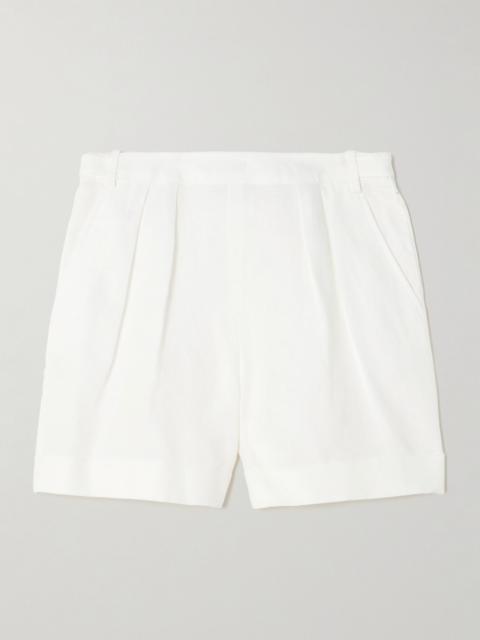 Loro Piana Pawel linen shorts White