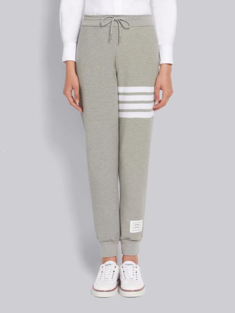 Light Grey Ottoman Rib 4-Bar Sweatpant