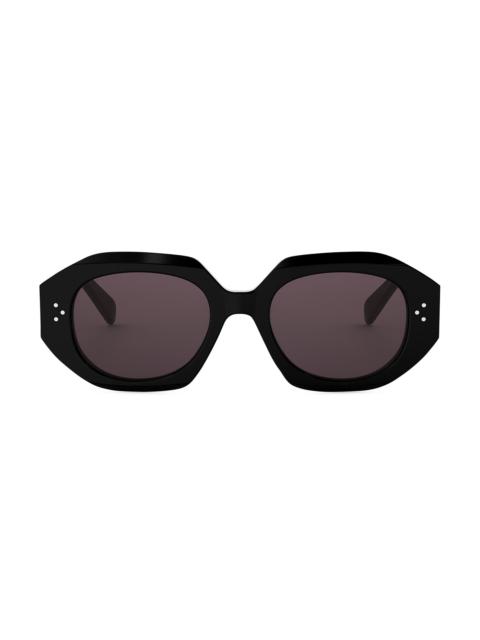 CELINE Women's 3 Dot 52MM Geometric Sunglasses - Black
