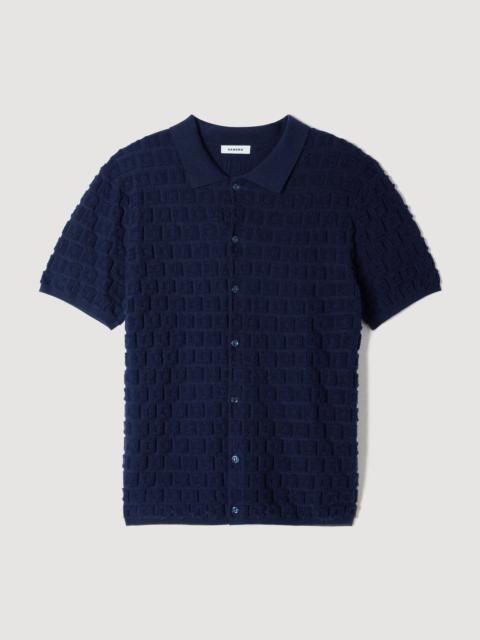 Sandro TERRY KNIT SHIRT