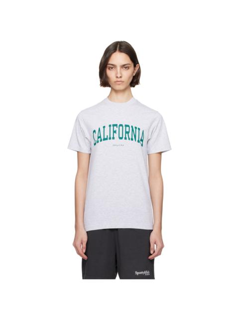 Sporty & Rich Gray 'California' T-shirt