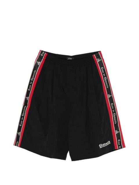 logo-embroidered shorts