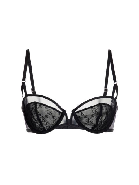 NENSI DOJAKA Nensi Dojaka for Calvin Klein Flocked Balconette Bra black/white