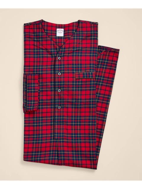 Brooks Brothers Cotton Flannel Plaid Nightshirt