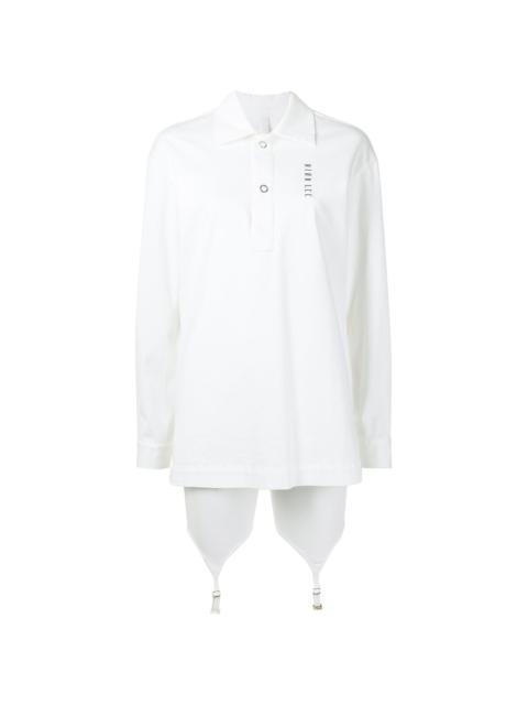 Dion Lee logo-print snap fastening shirt