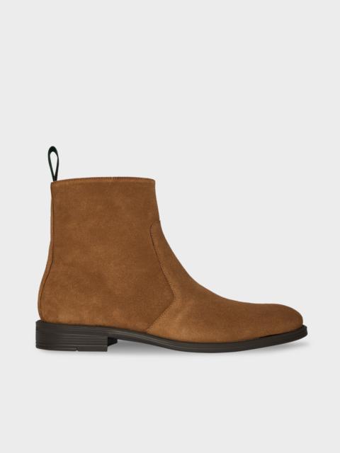 Paul Smith Tan Suede 'Fintry' Boots