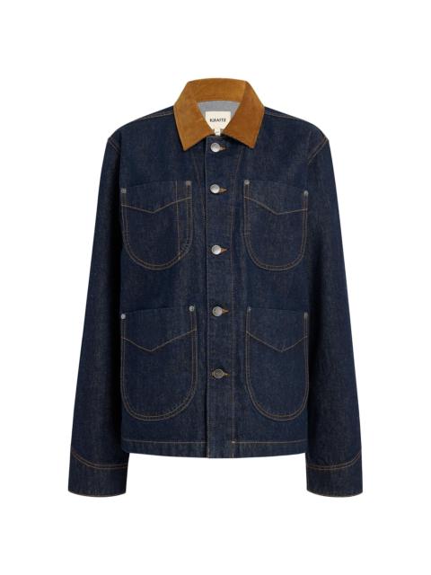 KHAITE Women's Wyatt Denim Patch Pocket Jacket - Benson