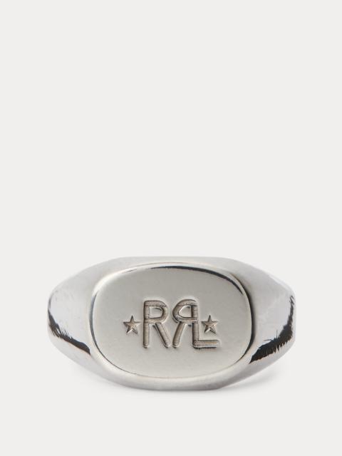 RRL by Ralph Lauren Handmade Sterling Silver Signet Ring