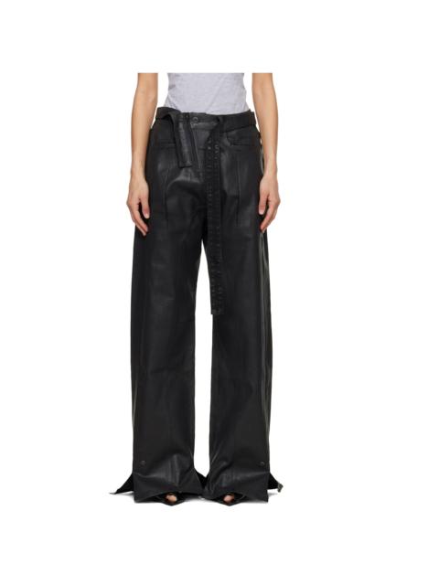 OTTOLINGER Black Glazed Baggy Jeans