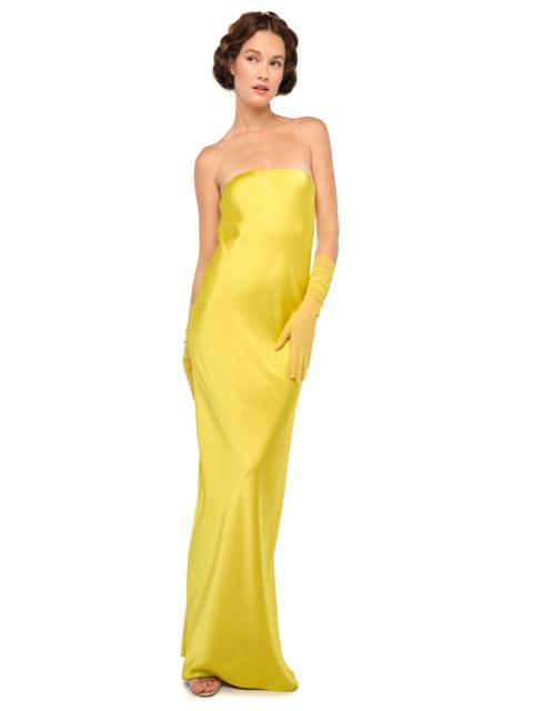 NORMA KAMALI BIAS STRAPLESS GOWN