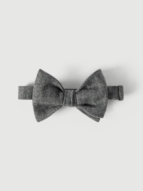 Brunello Cucinelli Wool, silk and cashmere lightweight flannel bow tie