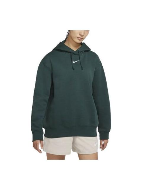 (WMNS) Nike Sportswear Collection Fleece Casual Sports Hoodie 'Green' DJ7669-397