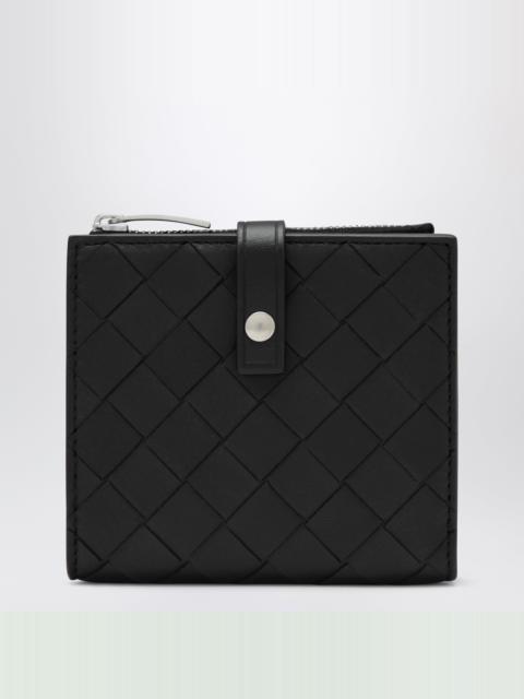 Bottega Veneta Black Braided Wallet
