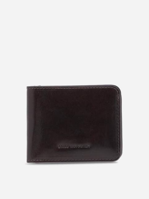 Dries Van Noten Leather Wallet Dark Grey