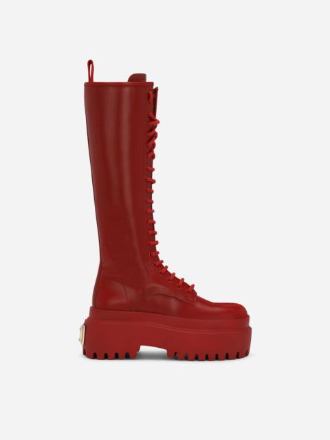 Dolce & Gabbana Brushed calfskin boots