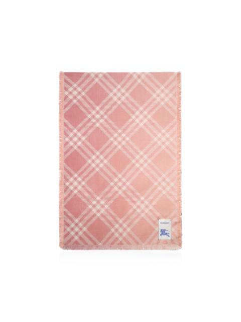 Burberry gradient check wool silk scarf