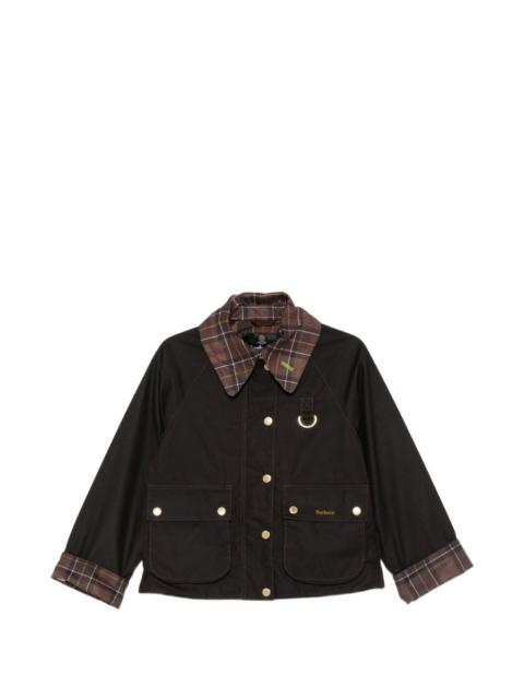 Barbour Spey checked-collar jacket