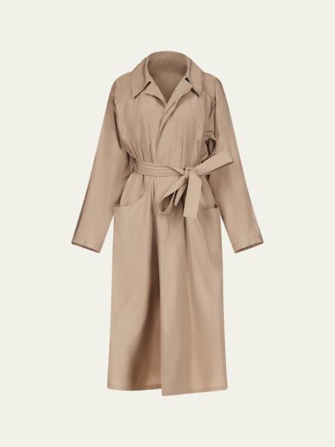 OSSOU Arma Technical Taffeta Trench Coat