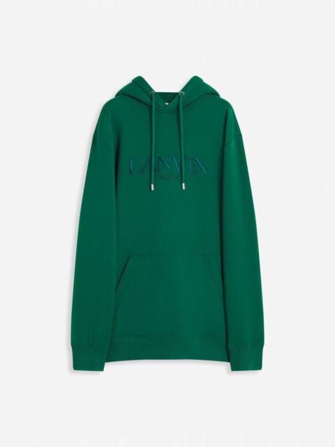 Lanvin LOOSE-FITTING HOODIE WITH EMBROIDERED LANVIN LOGO