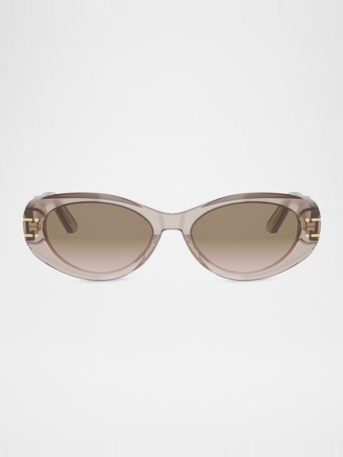 Dior Signature B8U 53mm Oval Sunglasses