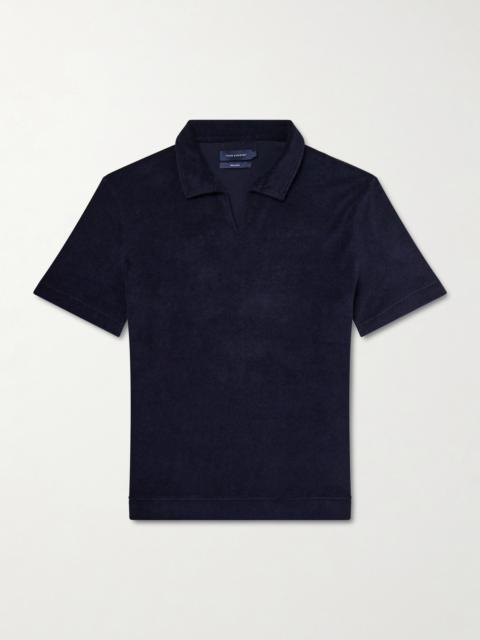 THOM SWEENEY Terry-Cotton Polo Shirt