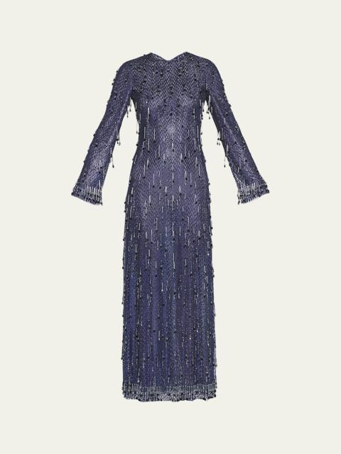 GIORGIO ARMANI Embroidered Column Gown