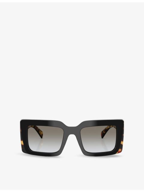 Prada PR D01S Square-Frame Acetate Sunglasses