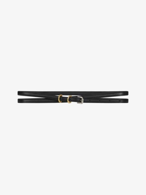 VOYOU DOUBLE WRAP BELT IN LEATHER