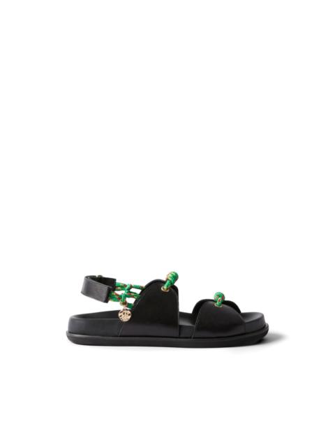 Claudie Pierlot cord charm leather sandals