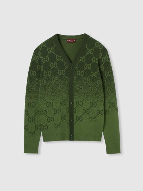 GUCCI GG wool jacquard cardigan