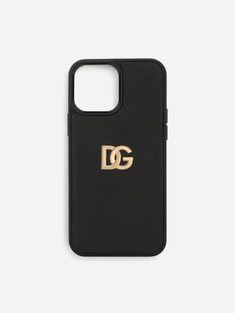 Dolce & Gabbana Calfskin iPhone 13 Pro Max cover with DG logo